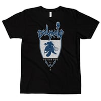 Image 1 of DOLMEN - ON THE EVE OF WAR SHIELD (BLUE & WHITE PRINT)