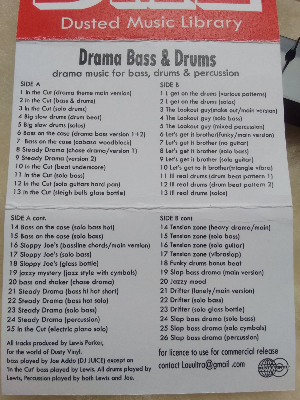DML (Dusted Music Library) Vol 1 Drama Bass & Drums | World Of 