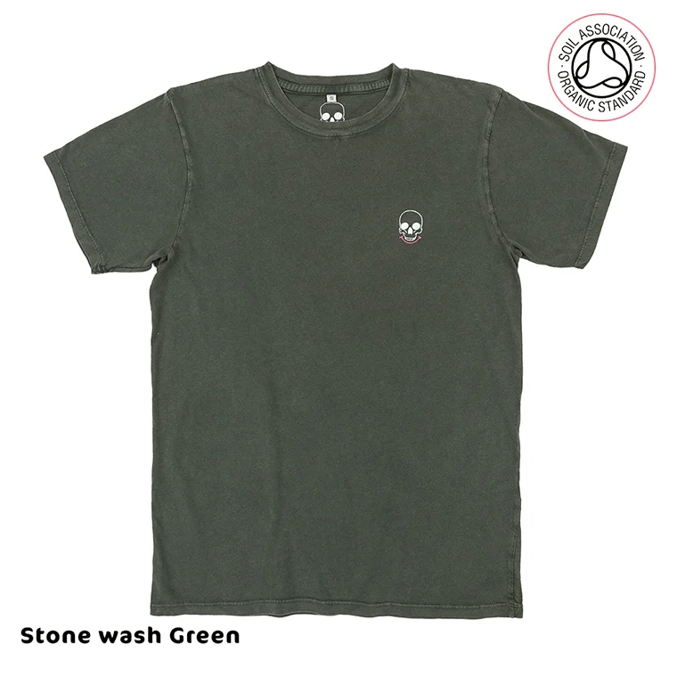 Luxury Unisex Smiley Skull pocket T-Shirts (Organic)