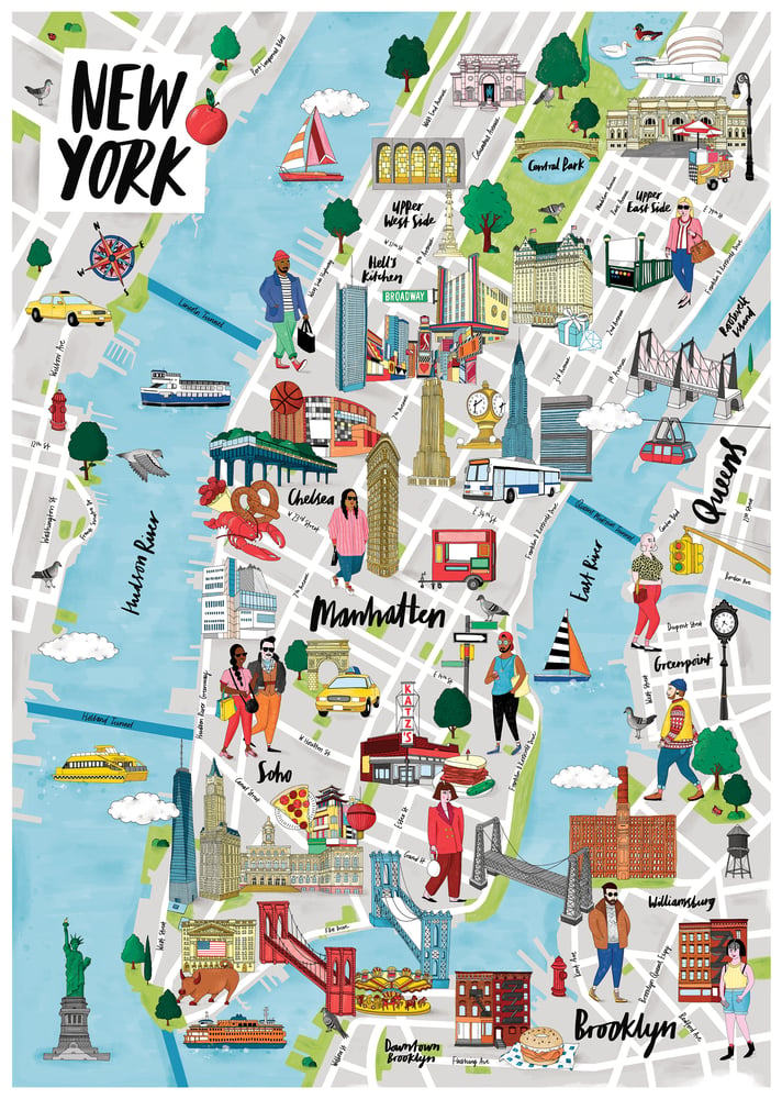 Image of New York map