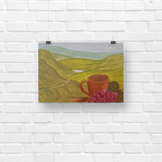 Psalm 23 - Green Pastures Fine Art Print