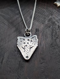 Image 1 of  Wolf Familiar recycled silver pendant