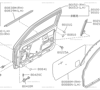 Nissan driver's door window seal/scraper. 'New' and original