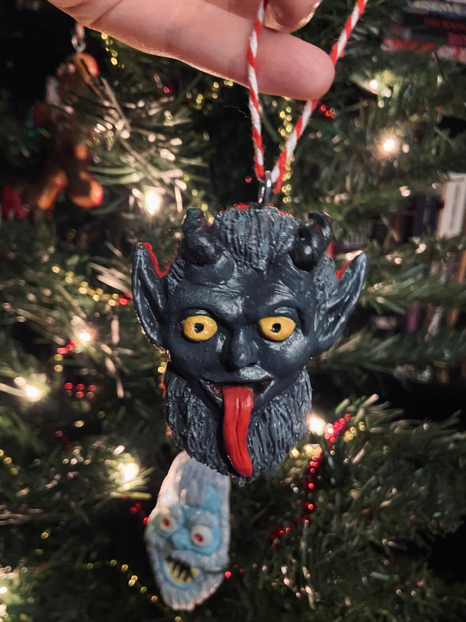 Traditional Krampus Handmade Resin Ornament 