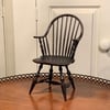 Miniature Continuous-arm Windsor Chair - Aged Black Paint