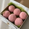 SOLID Set of 6 jumbo ball Ornaments