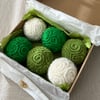 MIXED Set of 6 yarn Ornaments