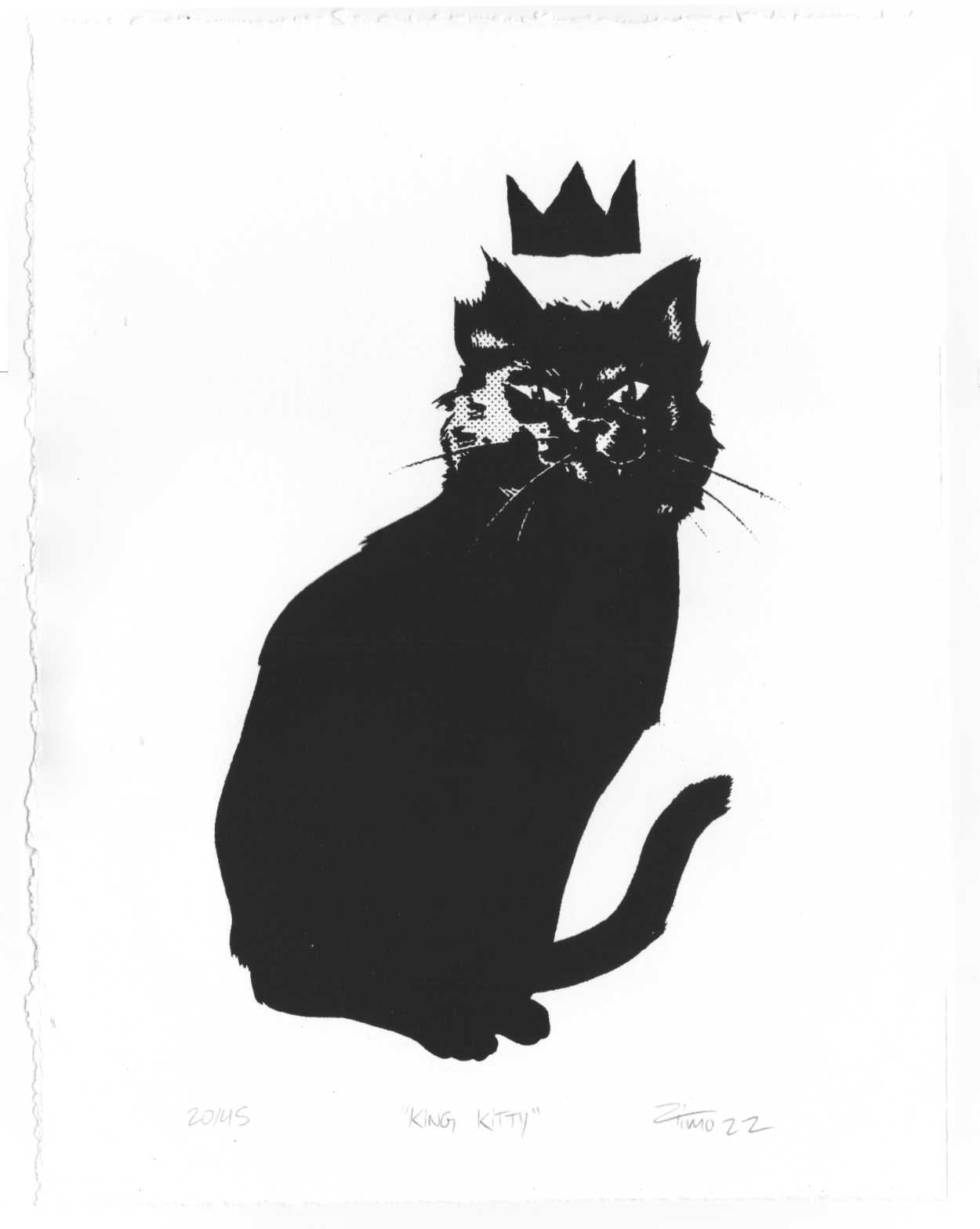 Image of King Kitty Screenprint