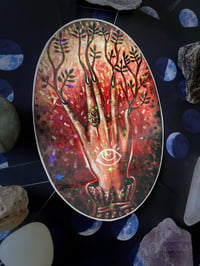 Image 4 of Red Garden Witch Holographic Sticker