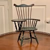 Miniature Comb-back Writing-arm Windsor Chair - Aged Windsor Green Paint