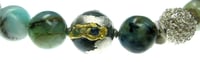 Image 4 of ONE OFF  Andean Opal with Diamonds and Sapphires Necklace