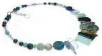 Image 2 of ONE OFF Andean Opal Fan Necklace