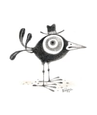 Image 1 of crow, with hat!