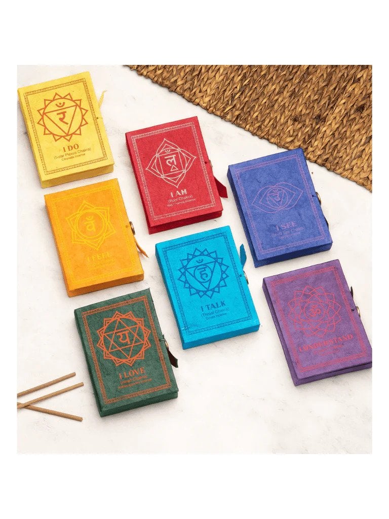 Image of Delicately Handmade Chakra Incense Kits