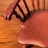 Miniature Comb-back Windsor Chair - Aged Brick Red Paint Image 2