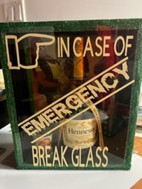 Image 2 of In Case of Emergency Shadow Box (Alcohol not included) 