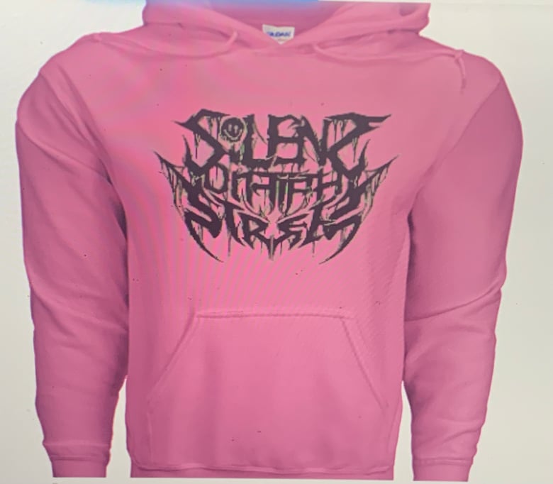 Image of Pink Acid Logo Pullover Hoody