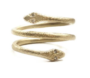 Image of Snake Rings (14 kt and diamond)