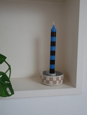 Image of Checkered Candle Holder