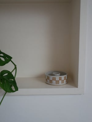 Image of Checkered Candle Holder