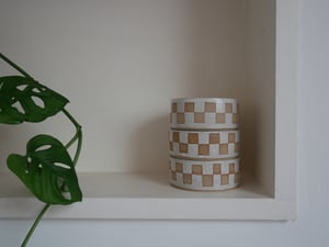 Image of Checkered Candle Holder