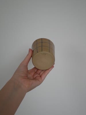 Image of Stoneware Check Tumbler