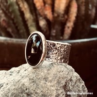 Image 1 of Darkest Night Black Obsidian Ring