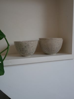 Image of Set of Three Splattered Bowls