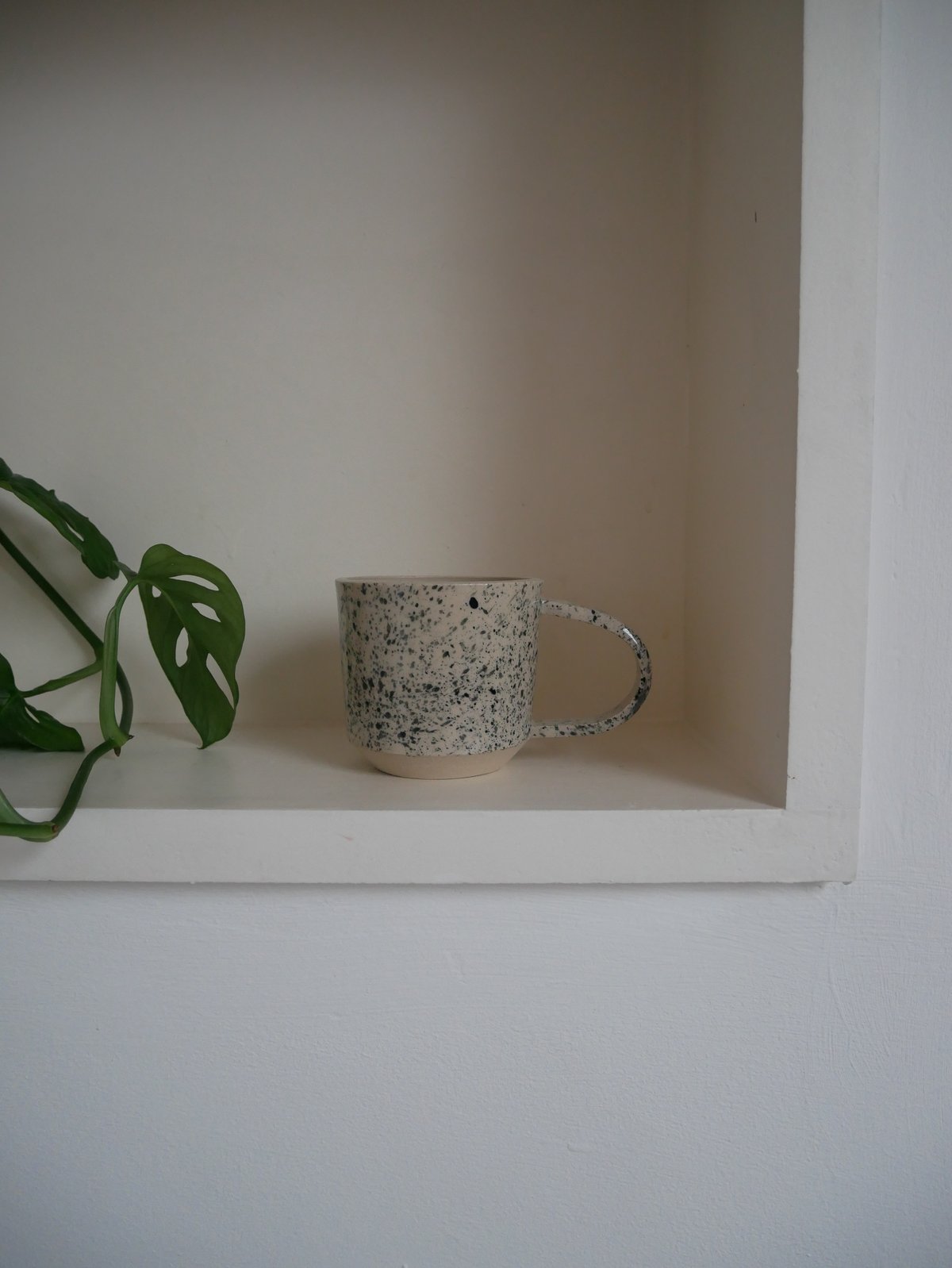 Image of White Splattered Mug