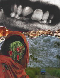 "In Bloom". 2022. - ORIGINAL COLLAGE