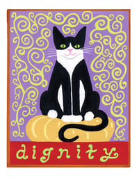 Image 1 of Dignity- Illumination Series print on wooden plaque