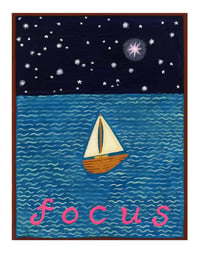 Image 1 of Focus- illumination series print on wooden plaque
