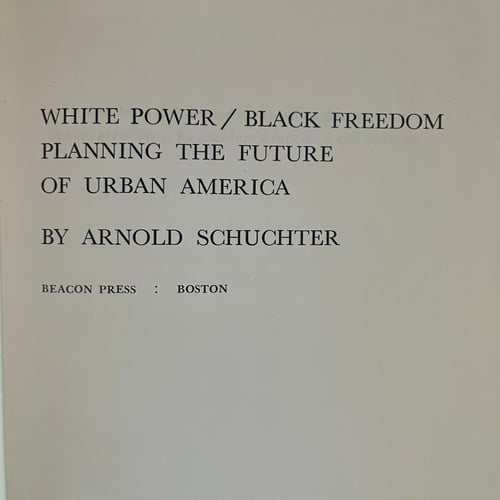 Image of White Power Black Freedom 