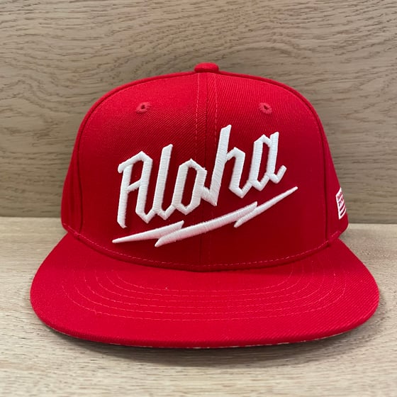 Image of Aloha Waukee Red Snapback