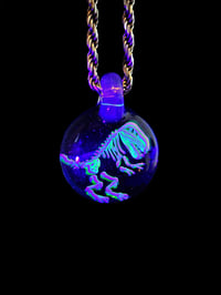 Image 1 of UV reactive ART-ifact pendant.