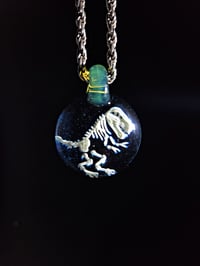 Image 2 of UV reactive ART-ifact pendant.