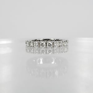 Image of 18ct white gold full circle diamond set ring. PJ5502