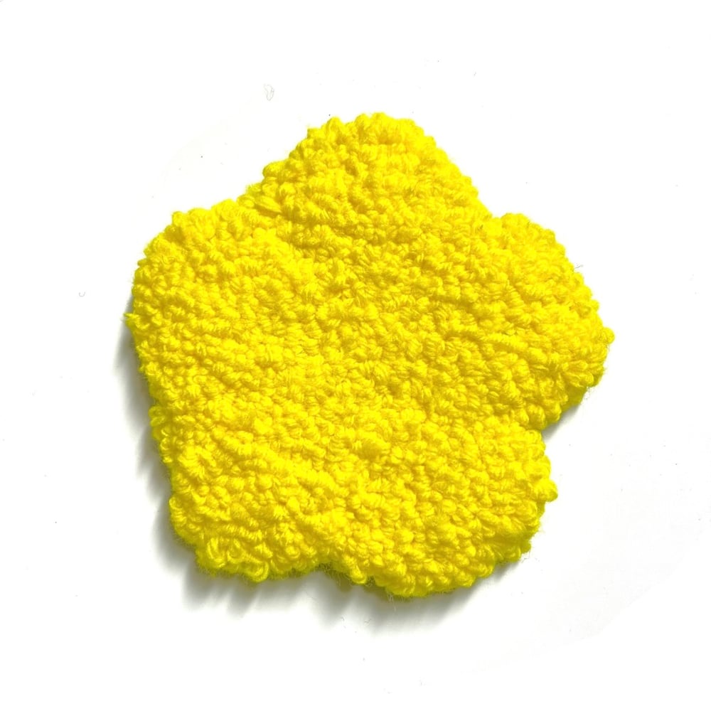 Image of Yellow Mug Rug 
