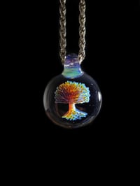 Image 1 of Psychedelic tree of life pendant. 