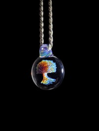 Image 2 of Psychedelic tree of life pendant. 