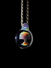 Image 3 of Psychedelic tree of life pendant. 