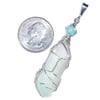 Celadonite Green Phantom Quartz Crystal Pendant
