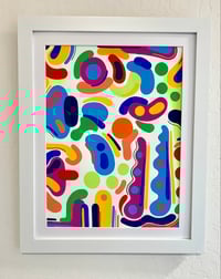 Original Abstract Painting- Framed 12 x 16 inches