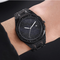 BLACKED OUT DIAMOND WATCH