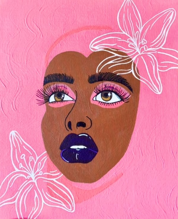 Image of Between the Lilies Print