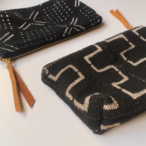 Image of Mudcloth Cosmetic Bags | Midnight