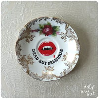 Image 1 of Dead but Delicious - Hand Painted Vintage Plate