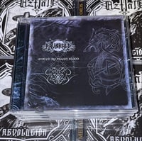 Image 2 of RAVNKALD / GRIM SKÖLL “United By Pagan Blood” CD