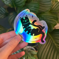 Image 4 of Space Cat Holographic Stickers 