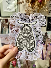 Image 2 of sacred moth lace patch 